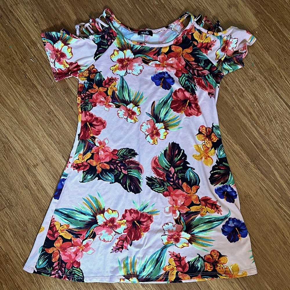 A Line Floral Dress